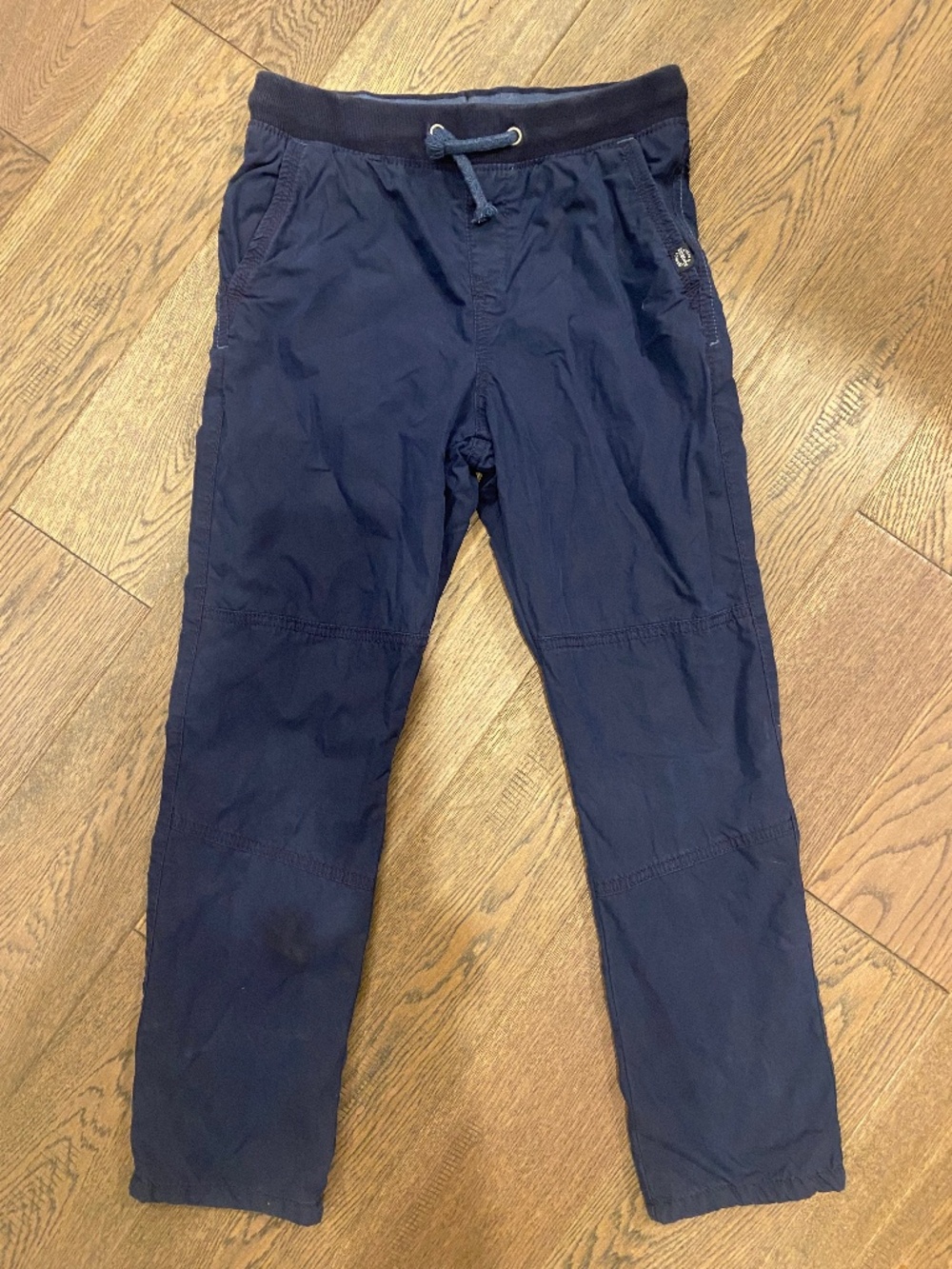 EUC: H&M Boys Navy Blue Lined Jogger Pants Size 8-9Y *BACK TO SCHOOL*